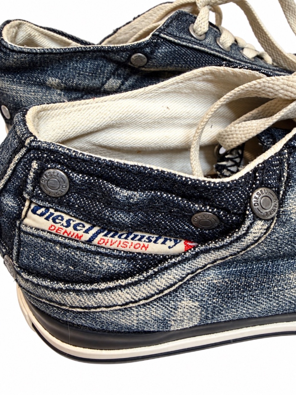 Diesel Magnete Exposure Low Women's Denim Sneakers - Picture 7 of 12